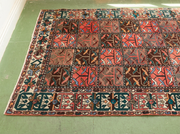 Vintage Geometric Panel Pattern Area Rug