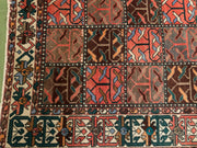 Vintage Geometric Panel Pattern Area Rug