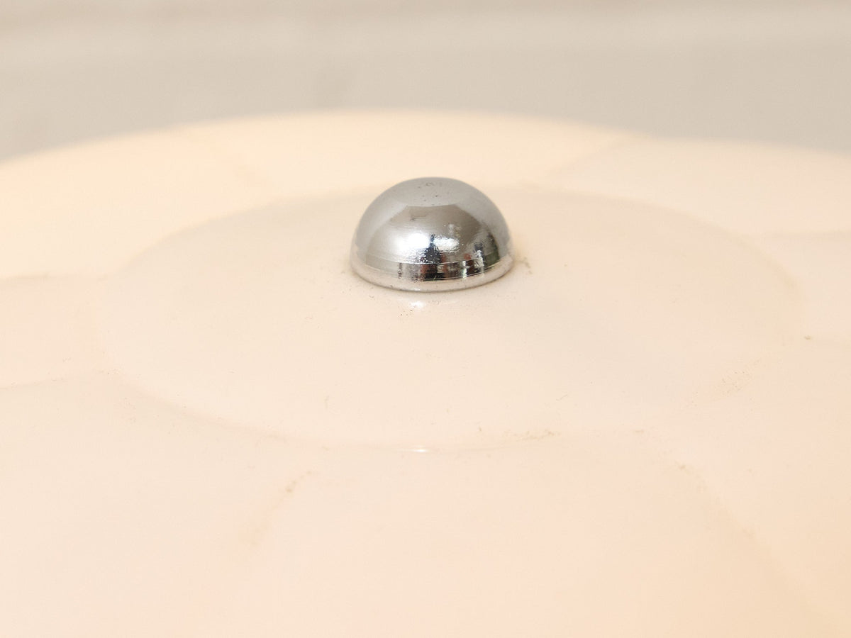 Vintage White Sculptural Dome Table Lamp