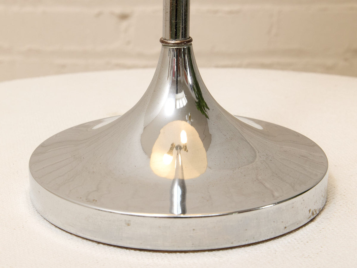 Vintage White Sculptural Dome Table Lamp
