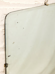 Vintage Art Deco Frameless Beveled Mirror