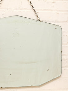 Vintage Art Deco Frameless Beveled Mirror