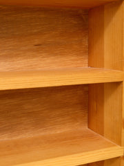 Vintage Narrow Wood Media Storage Shelf