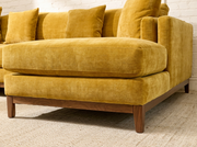 Lisette Sofa with Chaise in Sacramento Honey