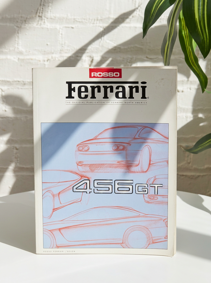 Vintage Rosso Ferrari 456 GT Official Magazine