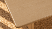 Sylvia Fluted Base Dining Table in Blonde Oak