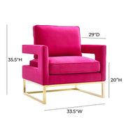 Avery Performance Velvet Accent Chair