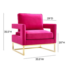 Avery Performance Velvet Accent Chair