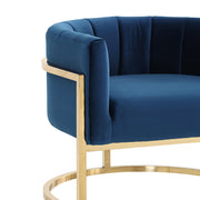 Magnolia Performance Velvet Accent Chair - Gold Base