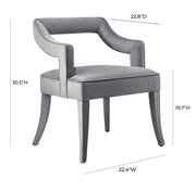 Tiffany Performance Velvet Dining Chair