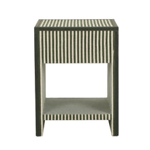 Kora 18" Cotton Jute 1-Drawer Contract-Grade Nightstand
