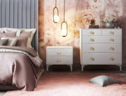 Divine 38" White 5-Drawer Chest