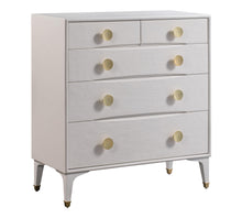 Divine 38" White 5-Drawer Chest