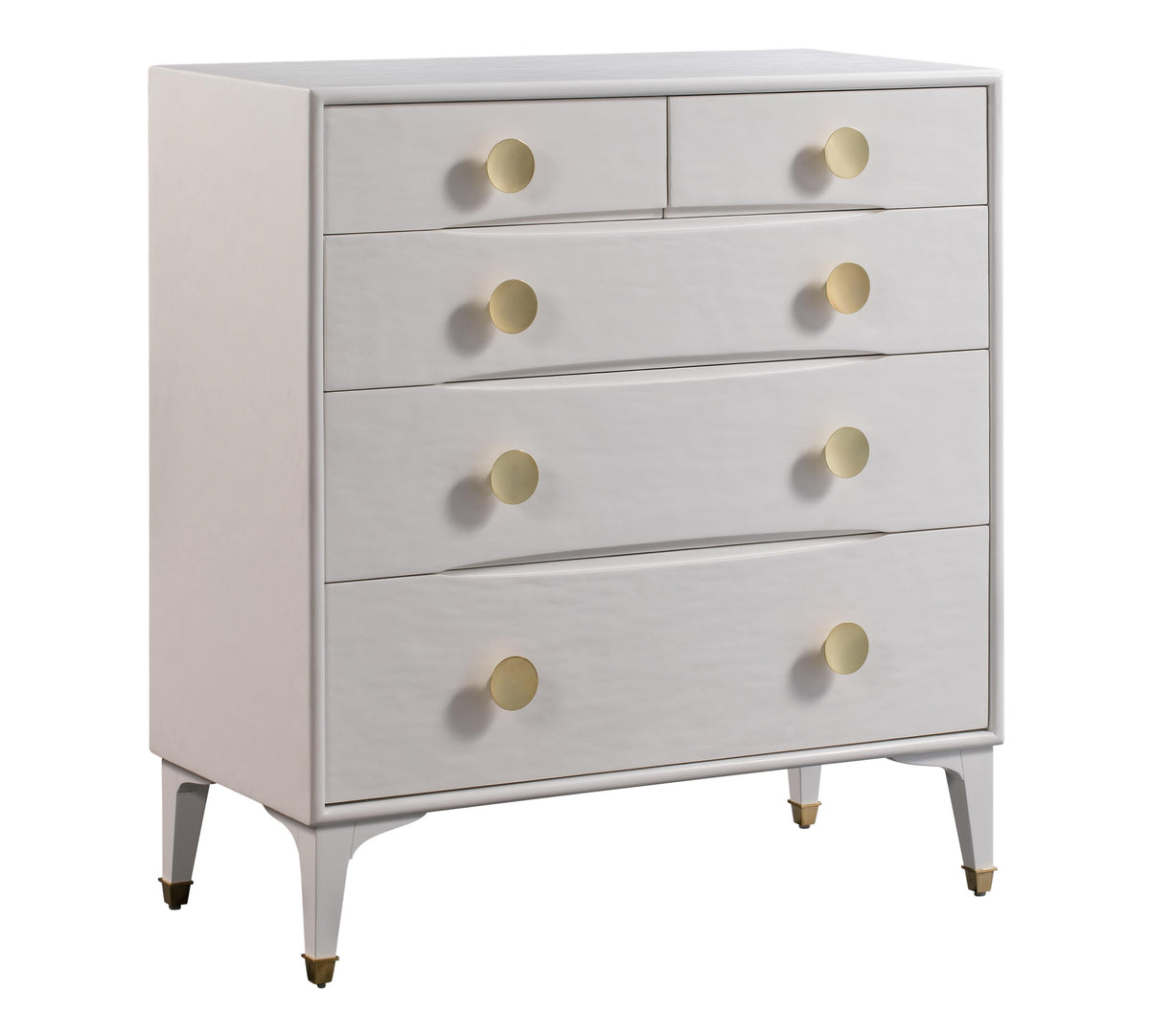 Divine 38" White 5-Drawer Chest