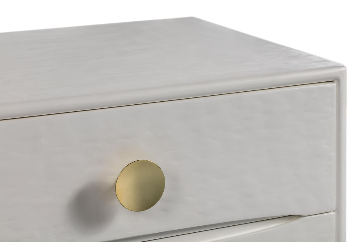 Divine 38" White 5-Drawer Chest
