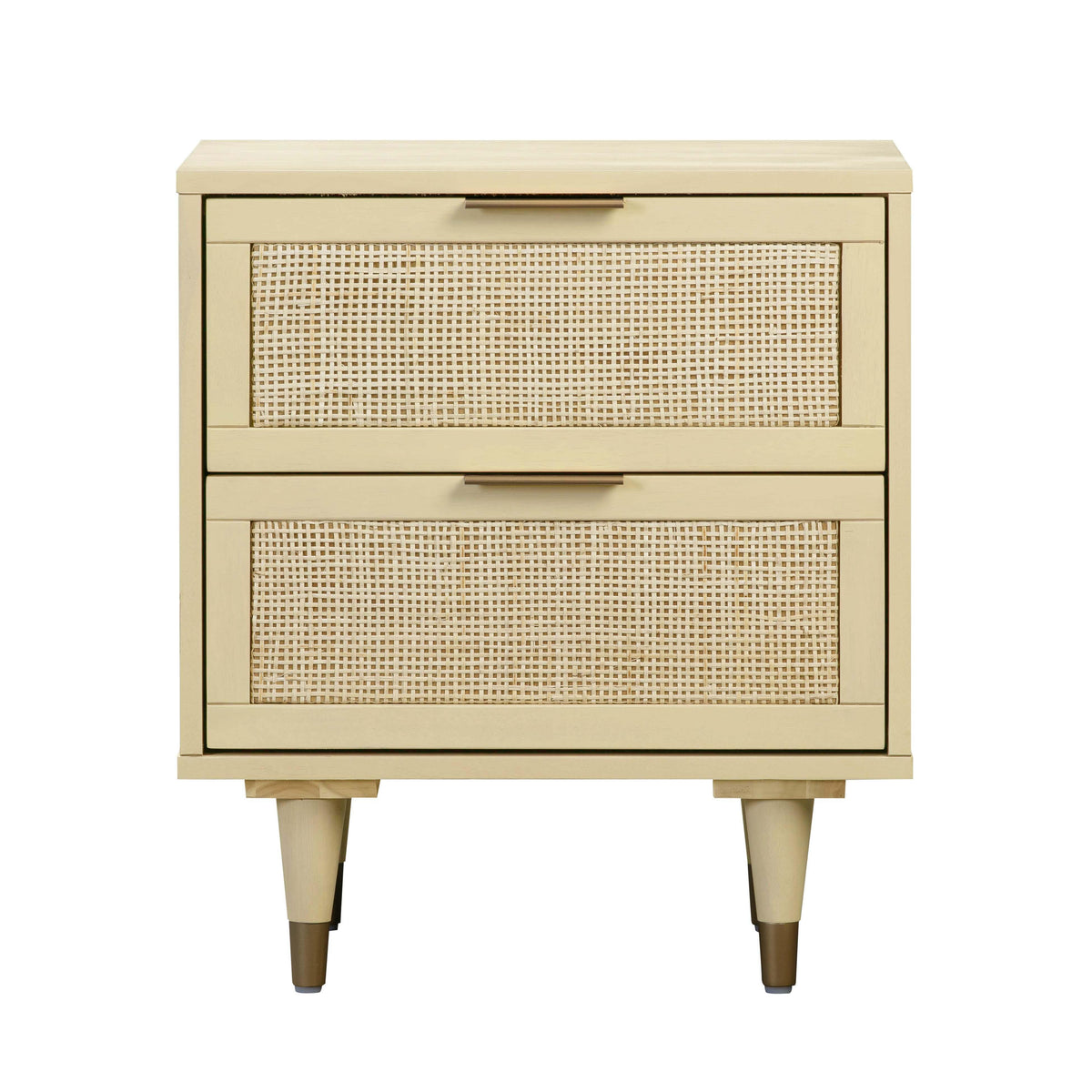 Sierra 22" Cane 2-Drawer Nightstand