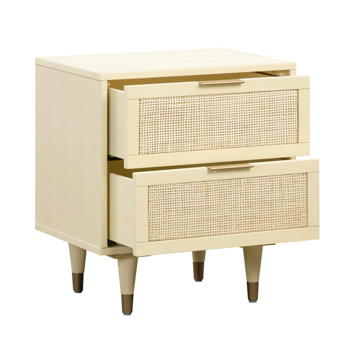 Sierra 22" Cane 2-Drawer Nightstand