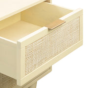 Sierra 22" Cane 2-Drawer Nightstand