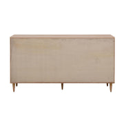 Carmen 63" Natural Ash and Cane 6-Drawer Dresser