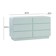 Sagura 56" 6-Drawer Dresser