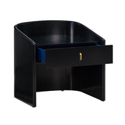 Collins 22" Lacquer Nightstand With Drawer