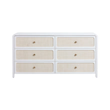 Patty 62" Rattan 6 Drawer Dresser