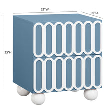 Tori 23" Motif 2-Drawer Nightstand