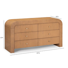 Hump 62" Arched 6-Drawer Dresser