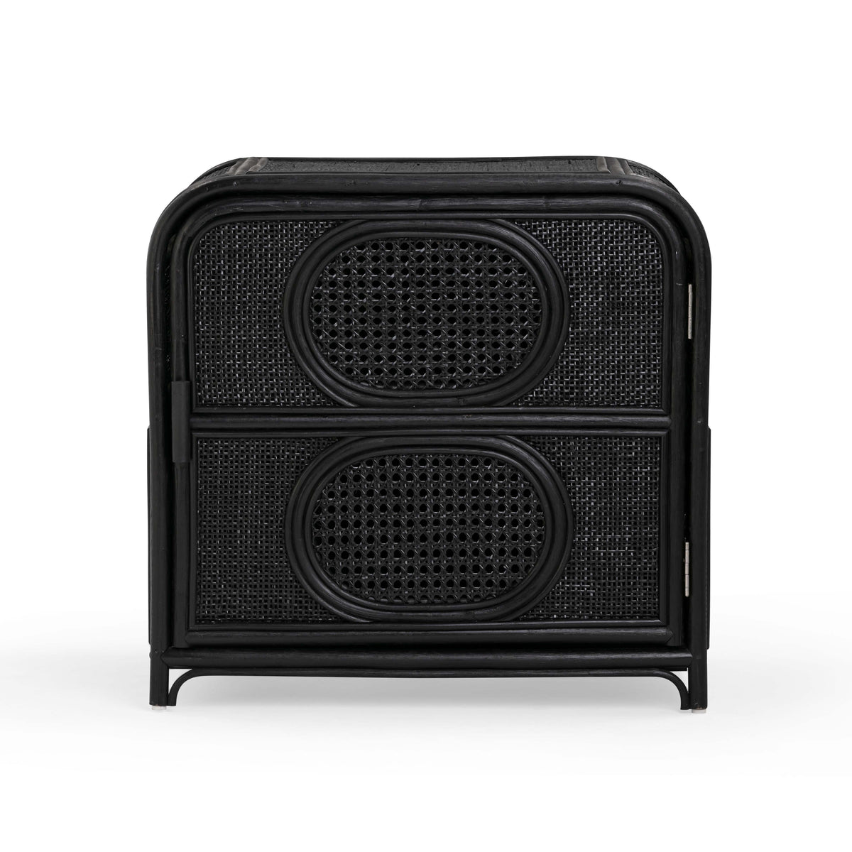 Tina 27" Rattan Nightstand With Storage