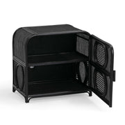 Tina 27" Rattan Nightstand With Storage