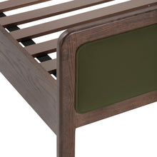 Hella Contract-Grade Velvet and Ash Wood Bed