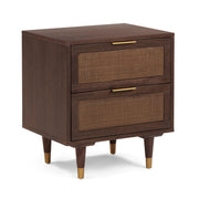 Sierra 22" Cane 2-Drawer Nightstand