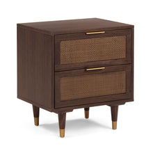 Sierra 22" Cane 2-Drawer Nightstand
