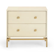 Pesce 25" Faux Shagreen 2-Drawer Nightstand