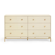 Pesce 57" Faux Shagreen 6-Drawer Dresser