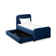 Briella Performance Velvet Trundle Bed in Twin