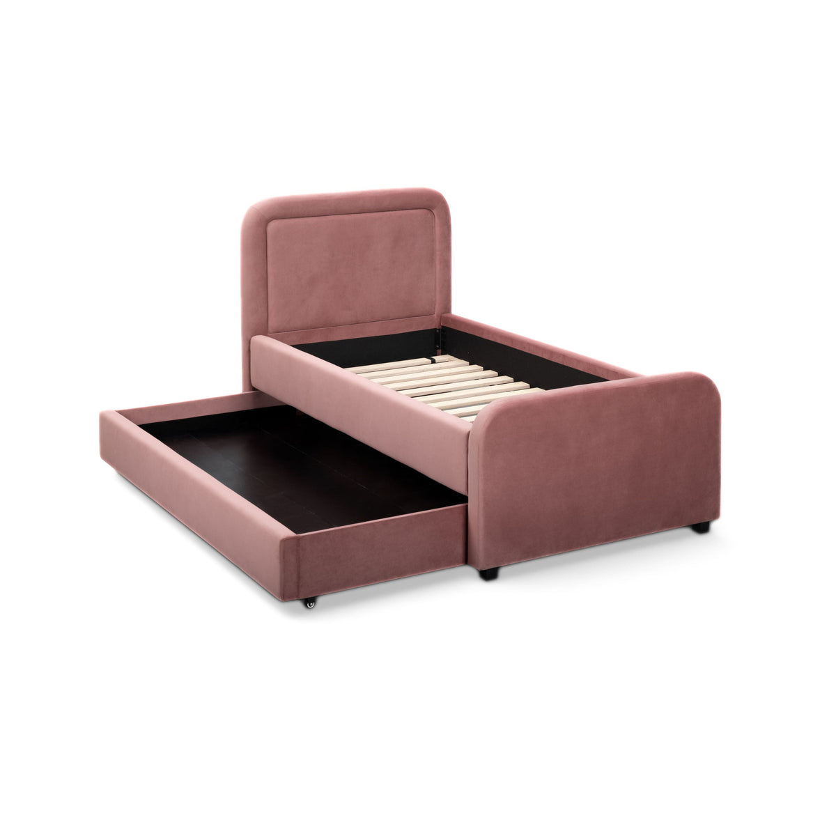 Briella Performance Velvet Trundle Bed in Twin