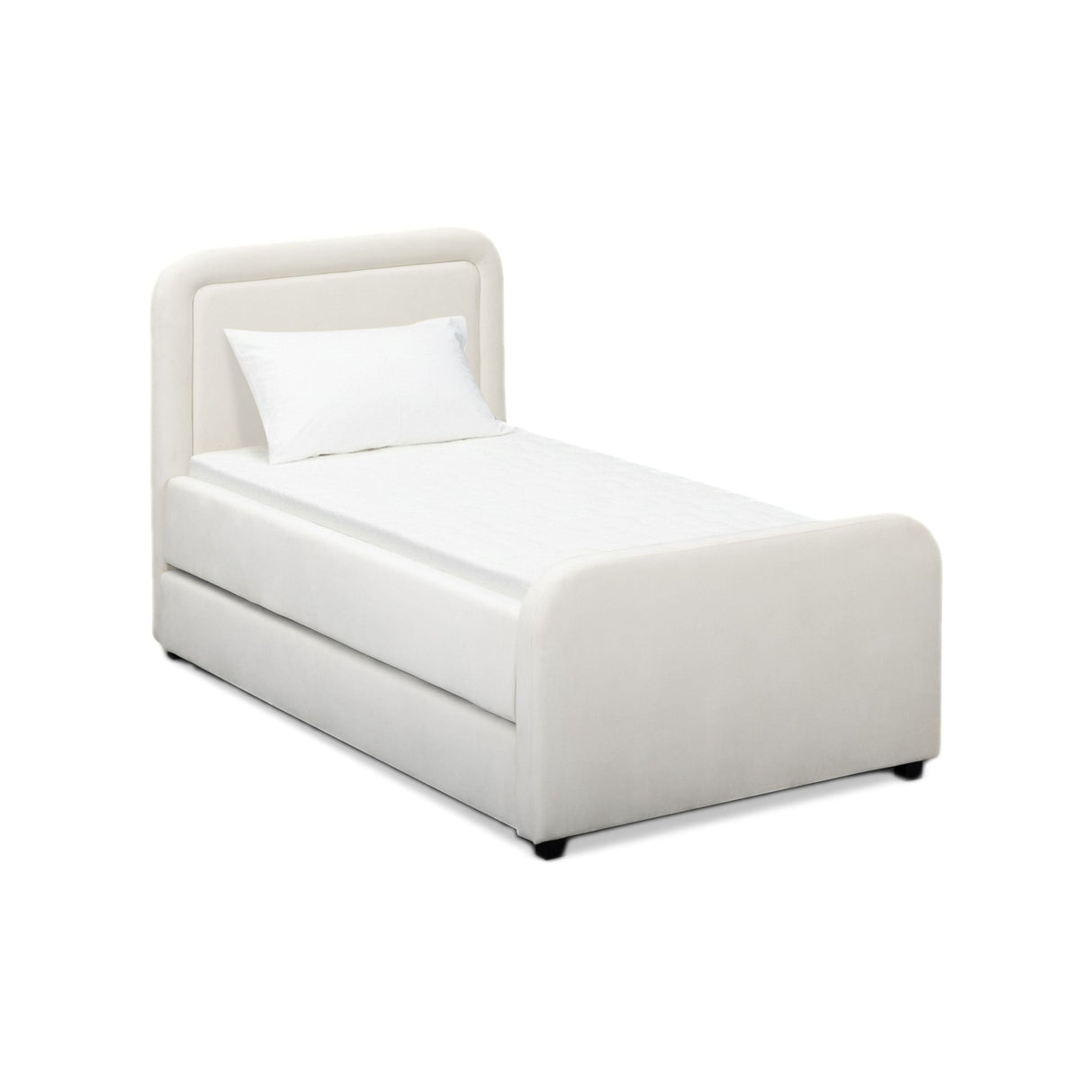 Briella Performance Velvet Trundle Bed in Twin