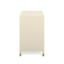 Dani 62" Cream Faux Shagreen 6-Drawer Dresser