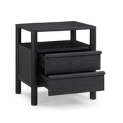 Tyra 22" Ash 2-Drawer Nightstand
