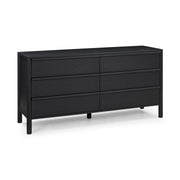 Tyra 62" Ash 6-Drawer Dresser
