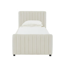 Angela Performance Velvet Trundle Bed in Twin