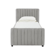 Angela Performance Velvet Trundle Bed in Twin