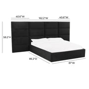 Eliana Performance Velvet Headboard Wings