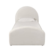 Moon Cream Performance Boucle Twin Bed