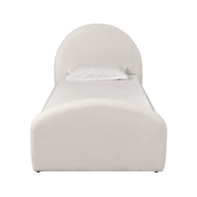Moon Cream Performance Boucle Twin Trundle Bed
