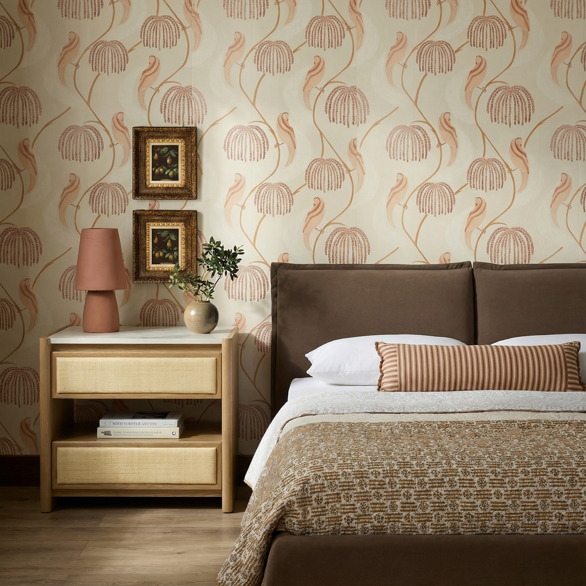Mel Performance Faux Mohair Velvet Bed