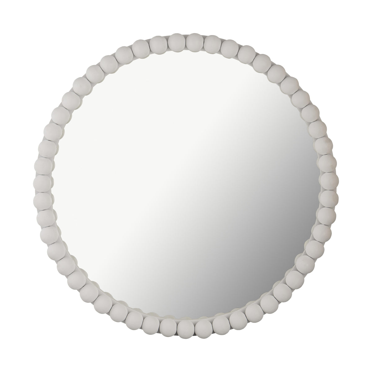 Baria 30" Wooden Round Wall Mirror