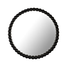 Baria 30" Wooden Round Wall Mirror