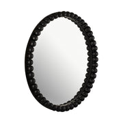 Baria 30" Wooden Round Wall Mirror